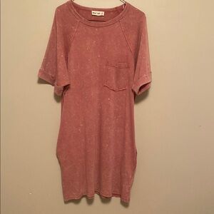 New In Pink Tee Dress